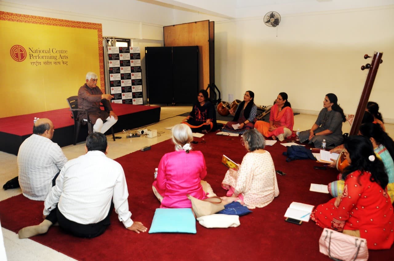 Training sessions in Dhrupad